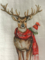 Preview: Stoffservietten mit weihnachtlichen Hirschmotiven